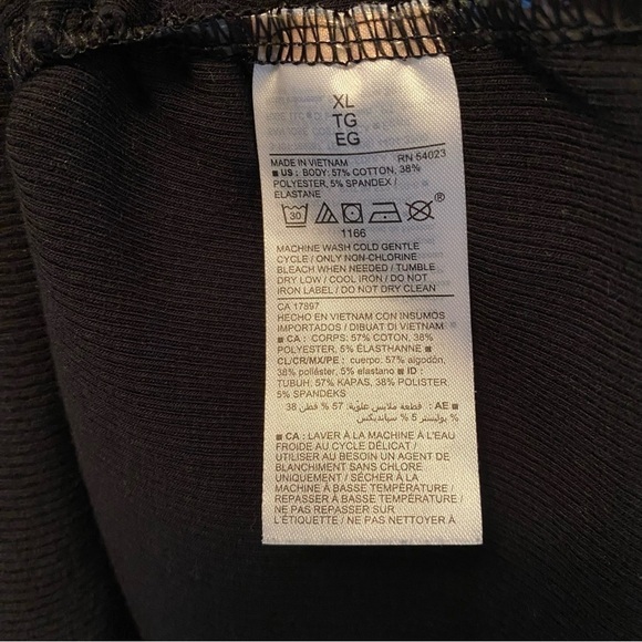 Old Navy Maternity First-Layer Rib-Knit Side-Shirred Black Tank Top Size XL - Picture 6 of 6